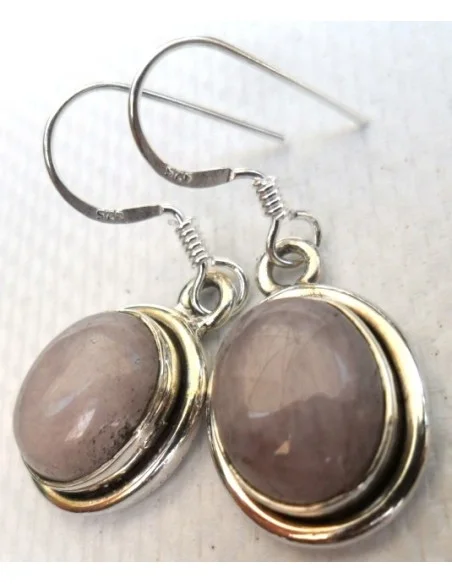 Kunzite boucles argent