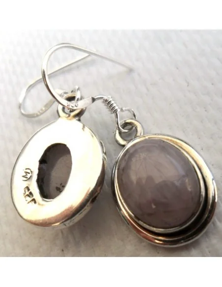 Kunzite boucles argent