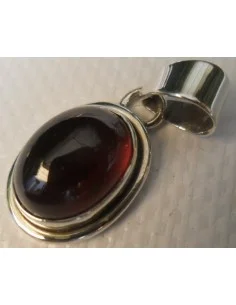 Grenat pendentif argent