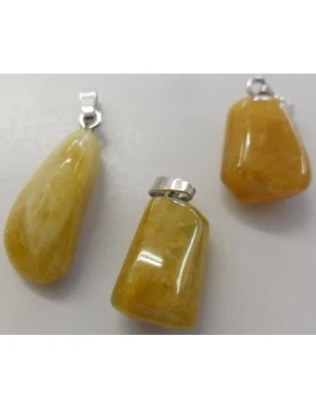 Heliodore pendentif argent