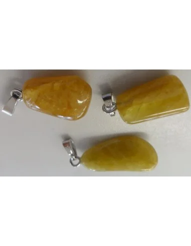 Heliodore pendentif argent