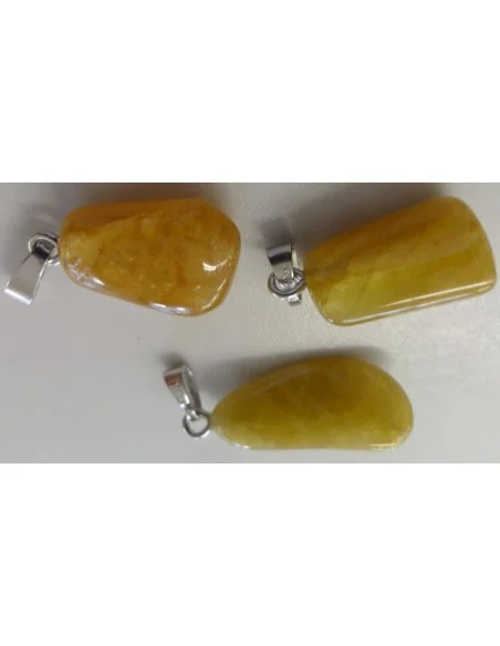 Heliodore pendentif argent