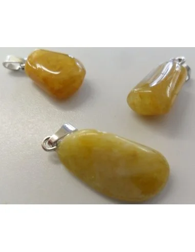 Heliodore pendentif argent