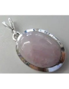 Kunzite pendentif argent