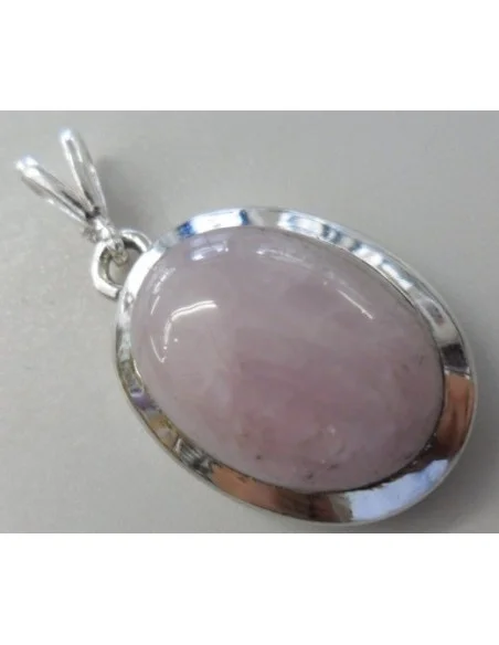 Kunzite pendentif argent