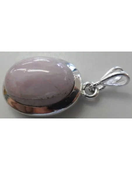Kunzite pendentif argent