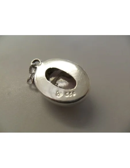 Kunzite pendentif argent