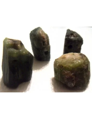 Tourmaline melon d'eau brute percé