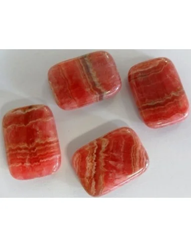 Rhodocrosite rectangle percé