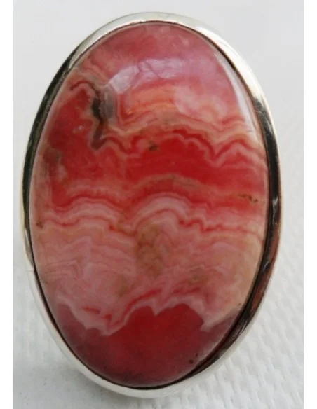 Rhodocrosite bague argent