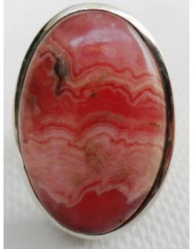 Rhodocrosite bague argent