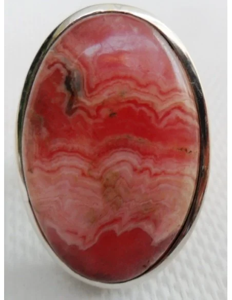 Rhodocrosite bague argent