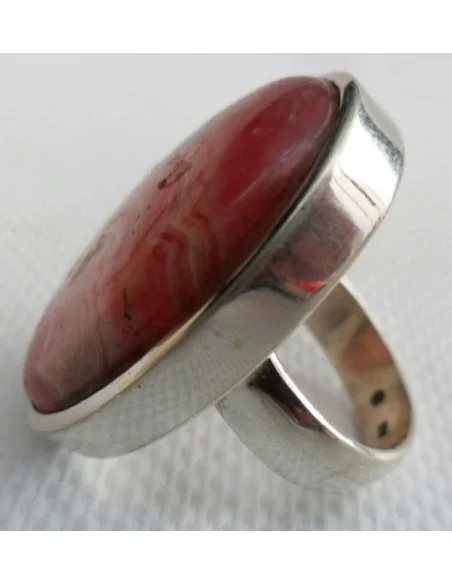 Rhodocrosite bague argent