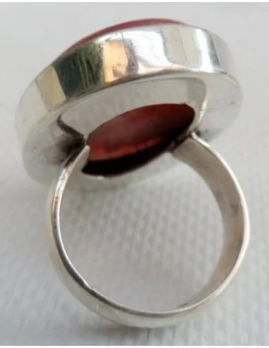 Rhodocrosite bague argent