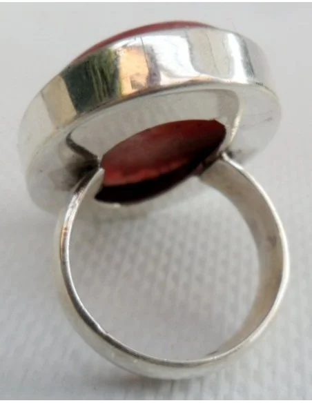 Rhodocrosite bague argent