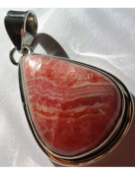 Rhodocrosite pendentif argent Rhodocrosite pendentif argent