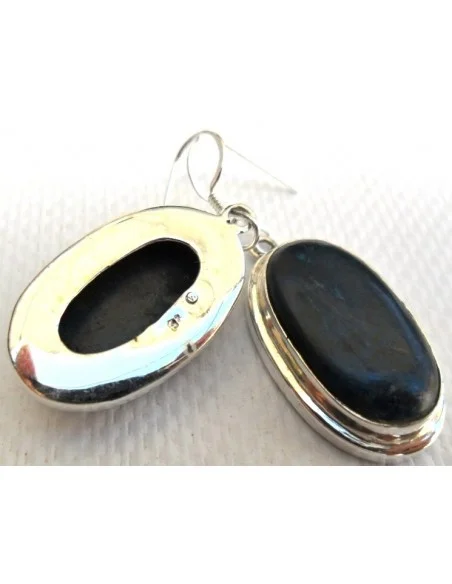 Azurite boucles oreilles argent Azurite boucles oreilles argent