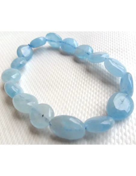 Aigue marine en bracelet