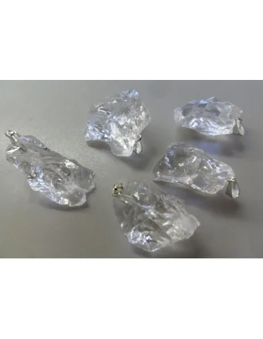 Quartz ,Cristal brut Pendentif