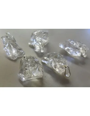Quartz ,Cristal brut Pendentif