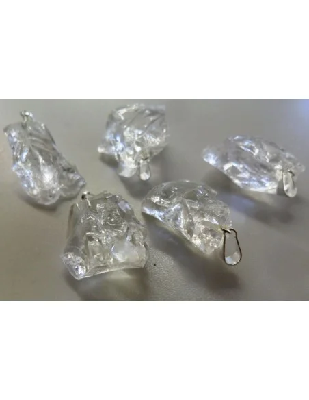 Quartz ,Cristal brut Pendentif Quartz ,Cristal brut Pendentif
