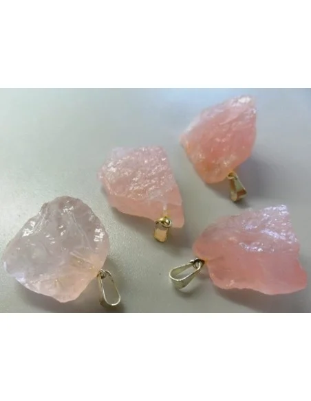 Quartz rose brut Pendentif