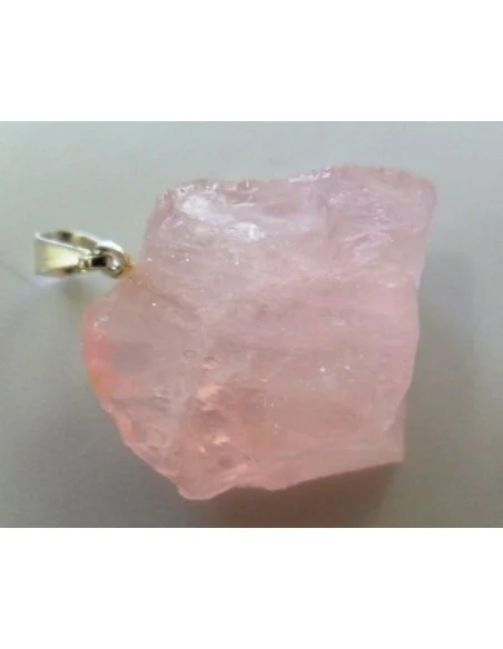 Quartz rose brut Pendentif