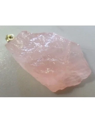 Quartz rose brut Pendentif