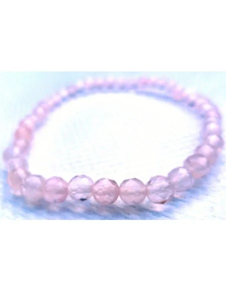 Quartz rose 4mm facettes bracelet Quartz rose 4mm facettes bracelet