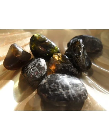 Elbaite Tourmaline fumé polis