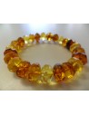 Bracelet ambre facettes