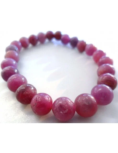 Spinelle rouge bracelet 7mm