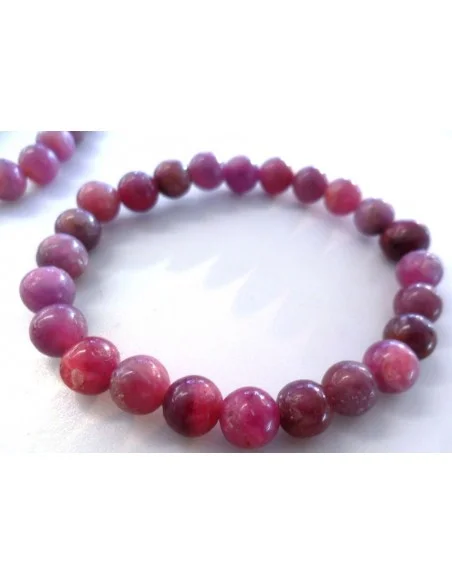 Spinelle rouge bracelet 7mm