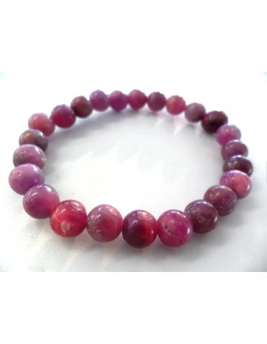 Spinelle rouge bracelet 7mm
