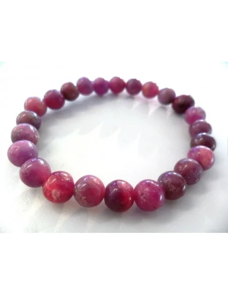 Spinelle rouge bracelet 7mm