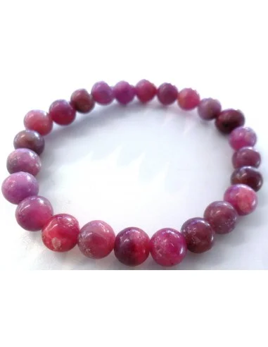 Spinelle rouge bracelet 7mm