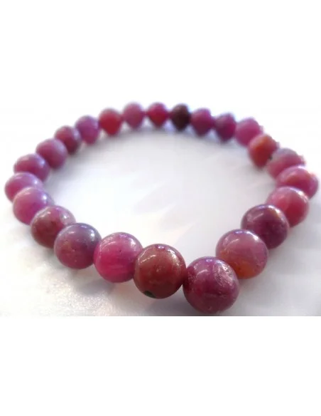Spinelle rouge bracelet 7mm