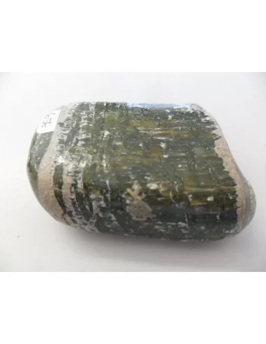 Galet Serpentine oeil d'argent 55mm