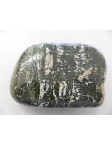 Galet Serpentine oeil d'argent 55mm