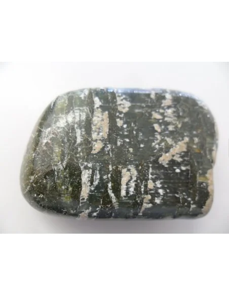 Galet Serpentine oeil d'argent 55mm Galet Serpentine oeil d'argent 55mm