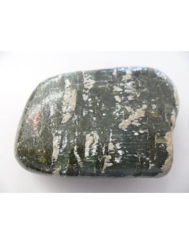 Galet Serpentine oeil d'argent 55mm