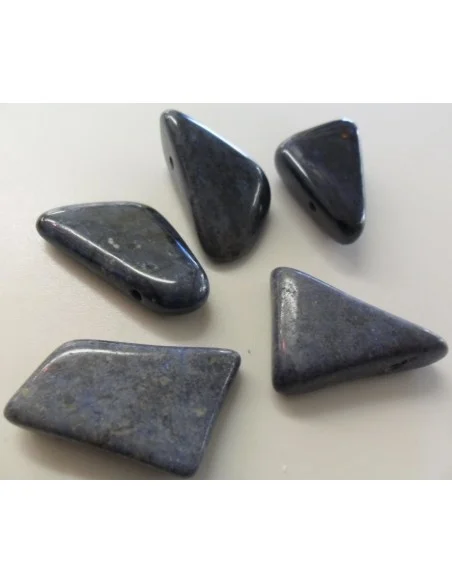 Dumortierite pierre perce, pendentif