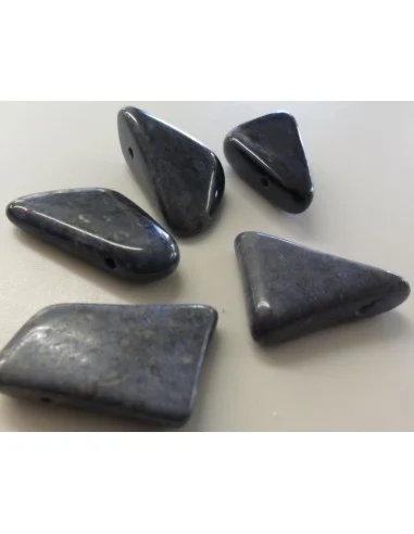 Dumortierite pierre perce, pendentif