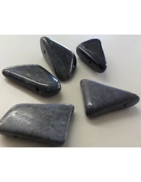 Dumortierite pierre perce, pendentif