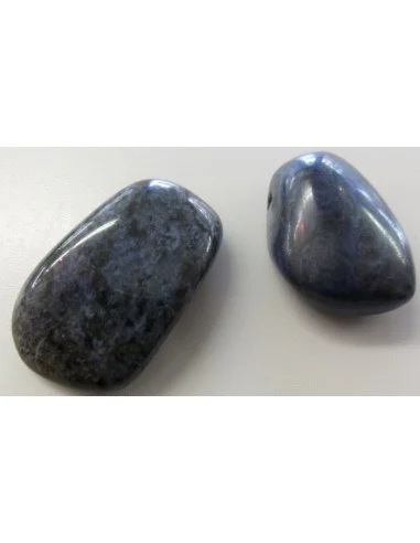 Dumortierite pierre perce, pendentif