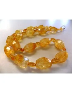 Citrine ovale facetté