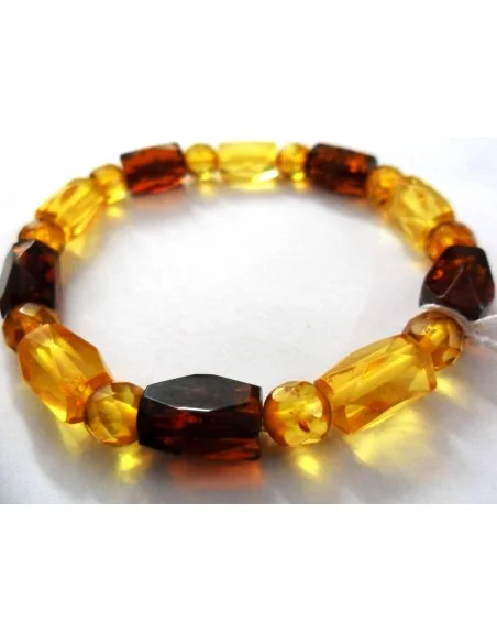 Bracelet ambres facettes Bracelet ambres facettes