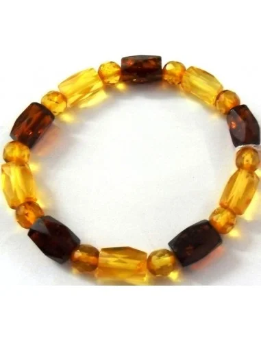 Bracelet ambres facettes