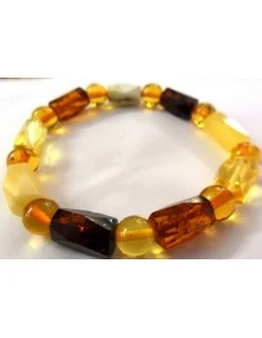 Bracelet ambres facettes