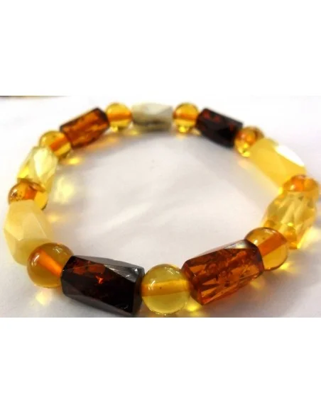 Bracelet ambres facettes